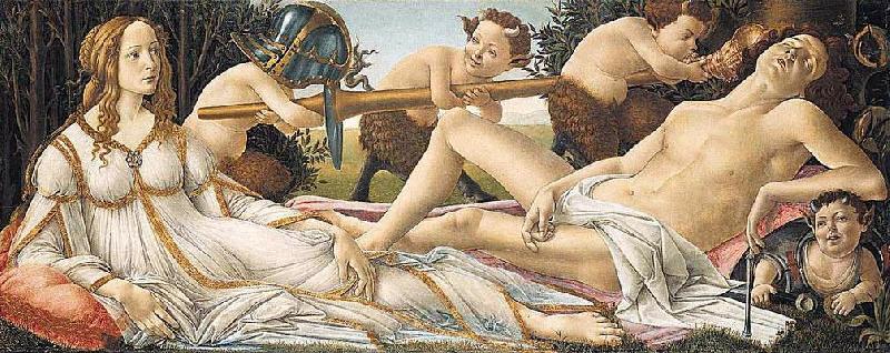 BOTTICELLI, Sandro Venus and Mars fg